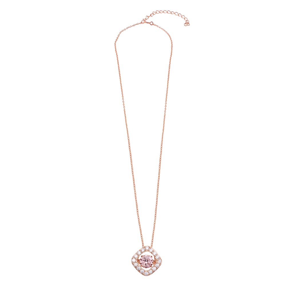 Morganite Square Dancing Diamond